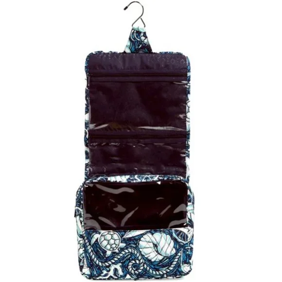 Vera Bradley GRAND Hanging Organizer Travel Cosmetic Bag Shore Enough Nautical - Picture 5 of 5
